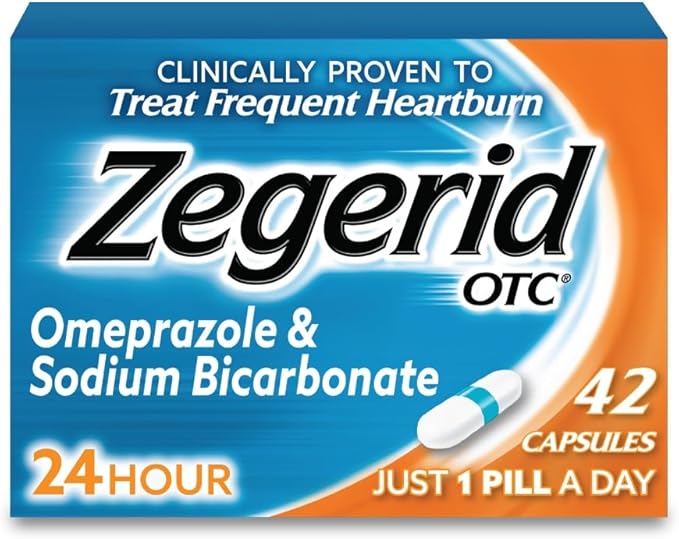 Zegerid OTC Heartburn Relief Capsules – 24hr Protection