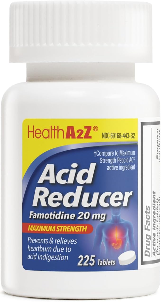 "HealthA2Z Acid Reducer Famotidine 20mg Tablets "
