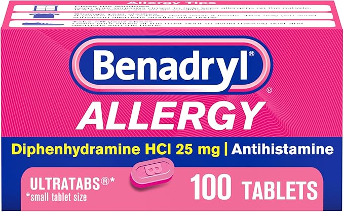 Benadryl Ultratabs Allergy Relief Tablets 100ct
