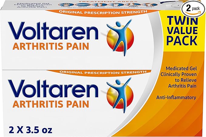 Voltaren Arthritis Pain Relief Gel with Easy-Open Cap – 2 Pack