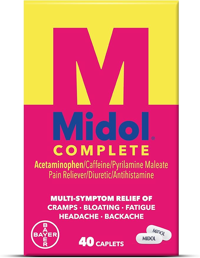 Midol Complete Menstrual Relief Caplets 40 Count