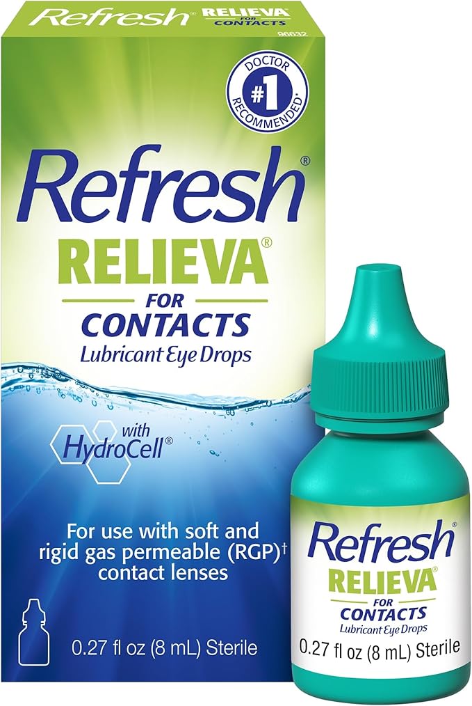Refresh Relieva for Contacts Lubricant Eye Drops For Dry Eyes