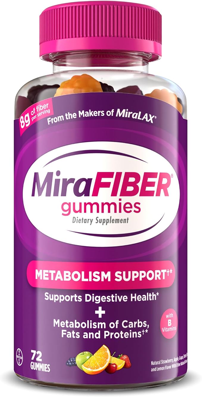 MiraFiber Gummies Daily Fiber & Gut Support