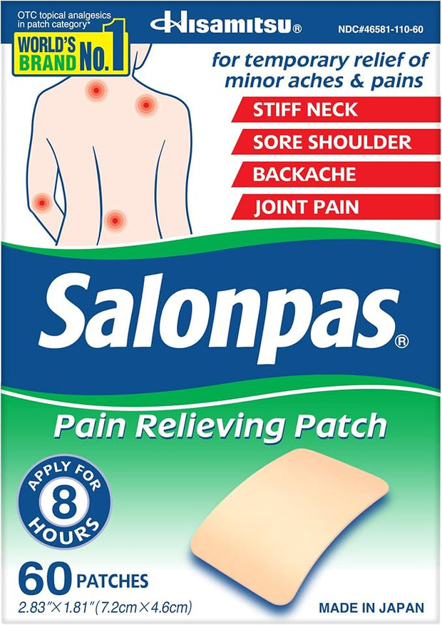 Salonpas Pain Relief Patches for Lasting Comfort