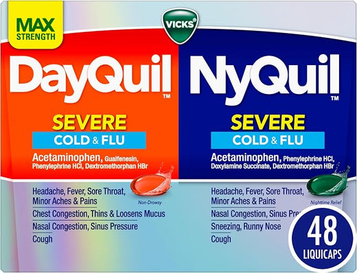 Vicks DayQuil & NyQuil Severe Cold Relief Pack