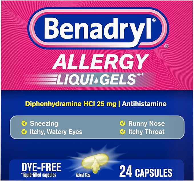 Benadryl Dye-Free Liqui-Gels Allergy Relief Capsules