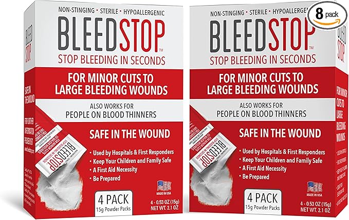 BleedStop Home First Aid Powder for Bleeding