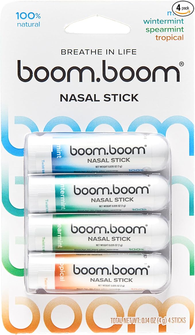 BoomBoom Nasal Stick Refreshing Essential Oil Inhaler