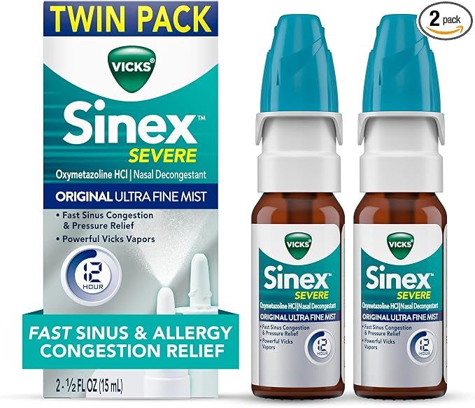 "Vicks Sinex Severe Allergy & Sinus Relief Spray "